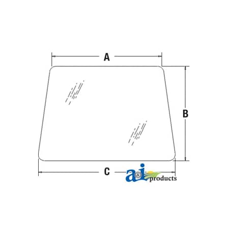 A & I Products Glass, Windshield, Front 38" x55.5" x6" A-82848332